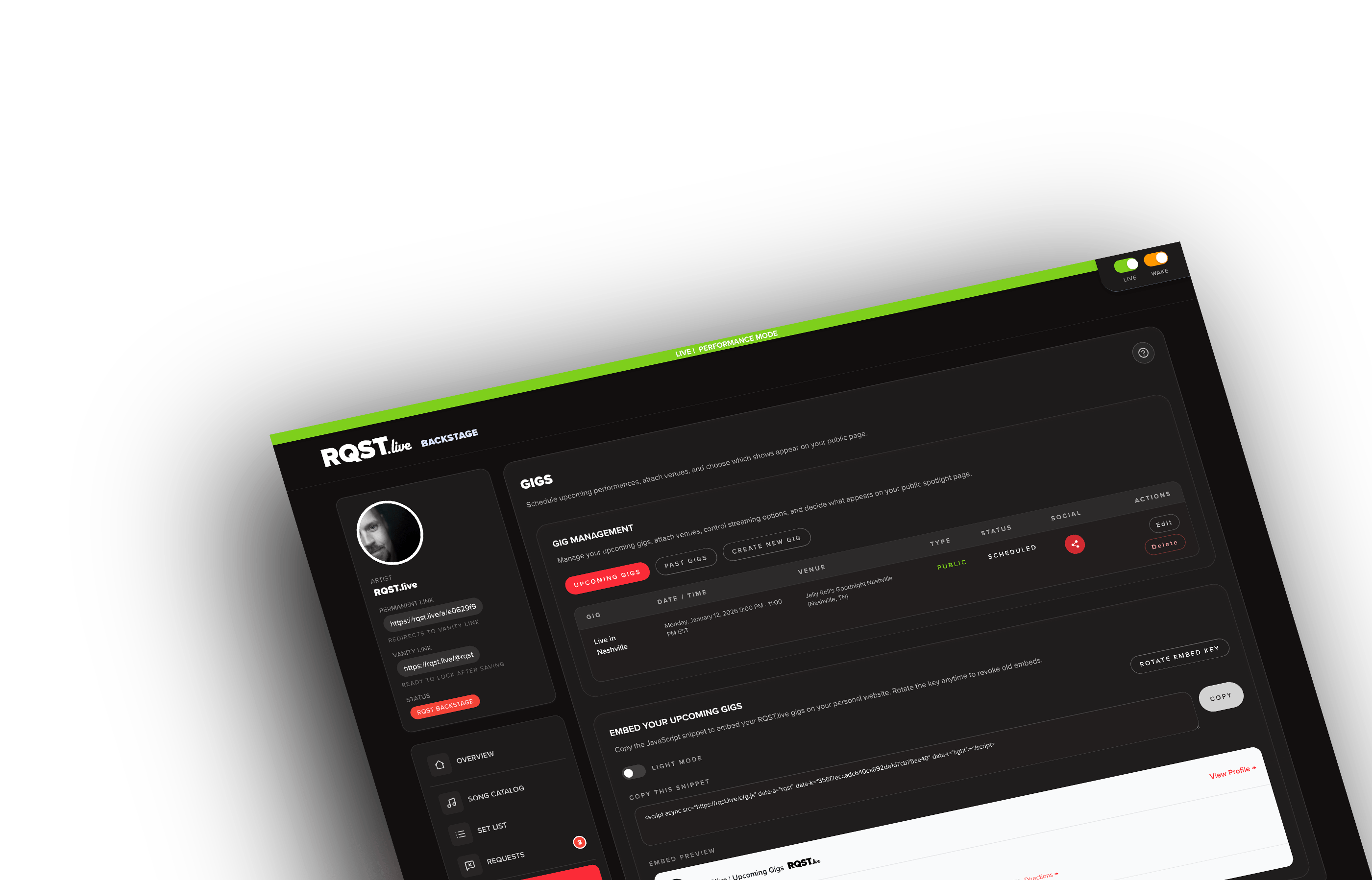 RQST gigs interface layer 1