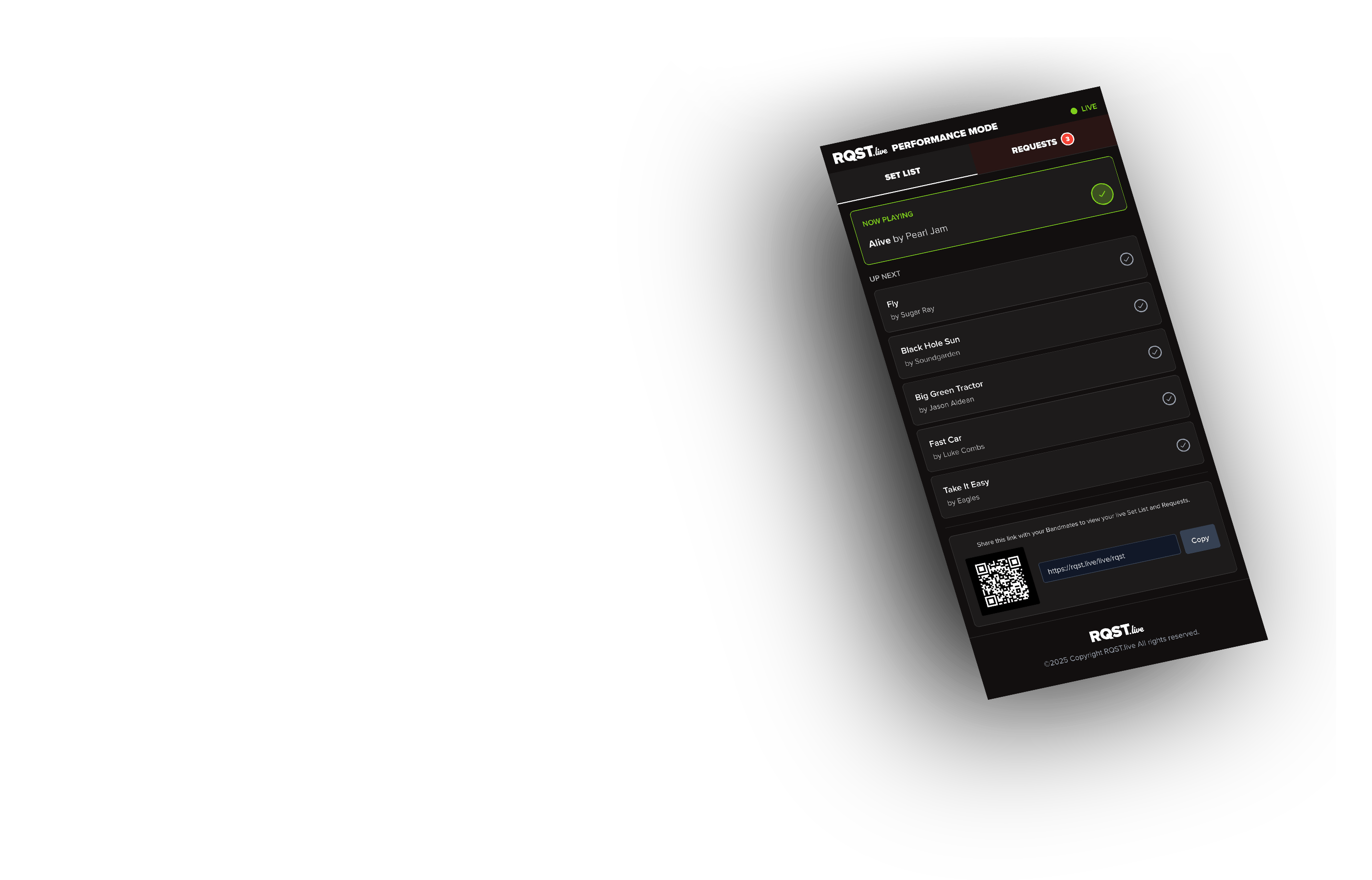 RQST setlist interface layer 1